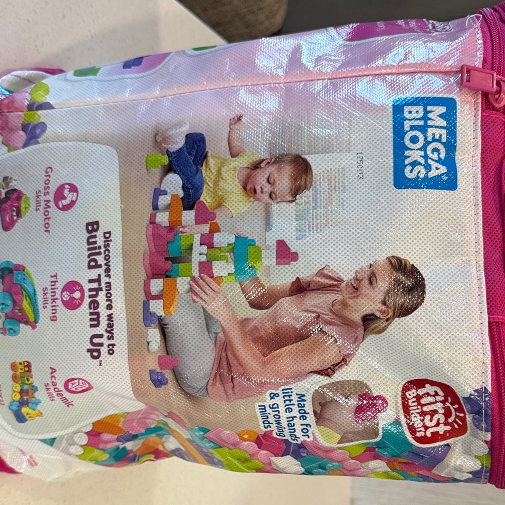 First Builders Big Building Bag - Pink Legos set . Mixed - Picture 4 of 4